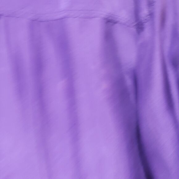 Marmie West Women’s 100% Silk Button-Up Shirt Deep Purple Long Sleeve Size M NWT - Picture 11 of 13